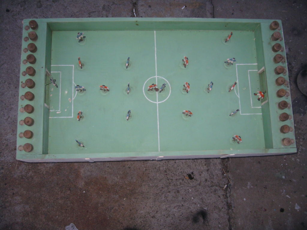 This soccer table game is large and it is one of kind  comes in two parts  easy transport in any part of the house