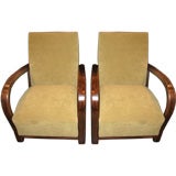 FRENCH ART DECO  PAIR OF CHAIRS
