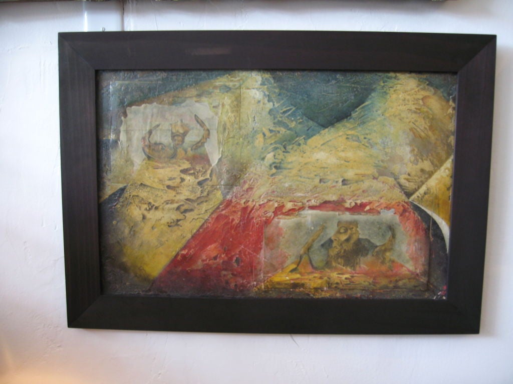 Italian painting   colaz  and oil For Sale 1