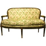 French  Louis XVI Painted And Gilt Settee