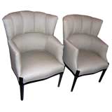 Pair Mid Century Fireside Chairs