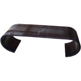 Black Leather Coffee Table