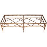 Gilt Faux Bamboo Coffee Table