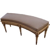 Curved French Style Bench