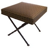 Faux Bamboo Iron Bench or Stool