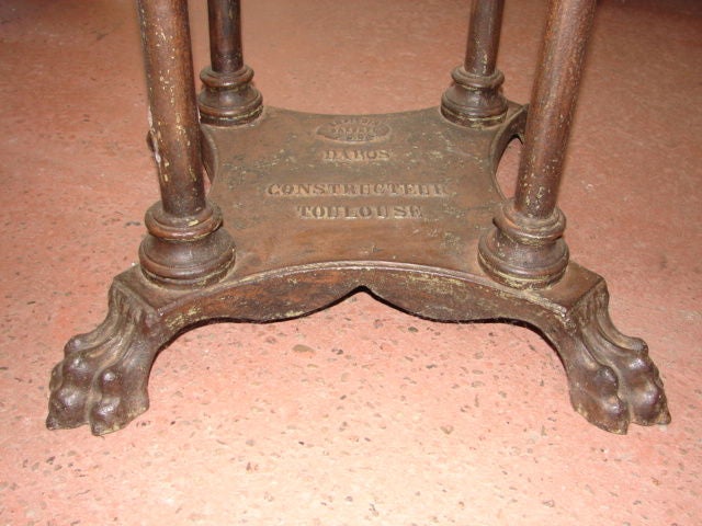 Rare cast iron etagere