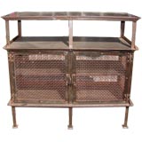 Steel cabinet w mesh doors