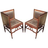 Pair of adjoining chairs