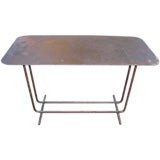 Deco metal side table