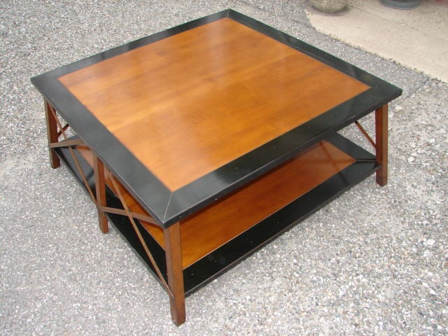 Large campaign style coffee table