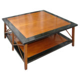 Large campaign style coffee table