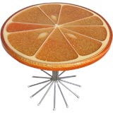 Orange Slice End Table