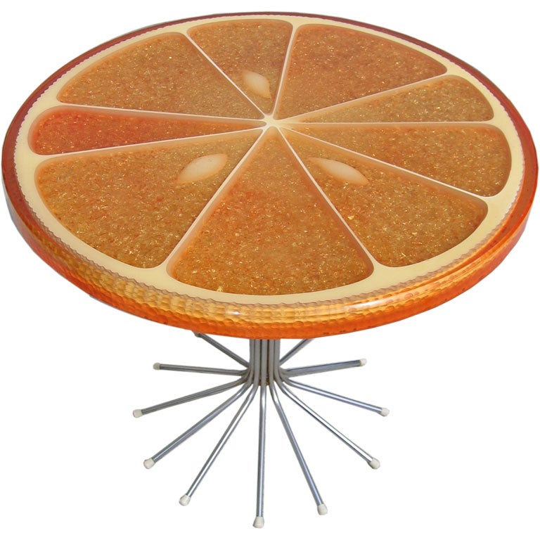 Orange Slice End Table