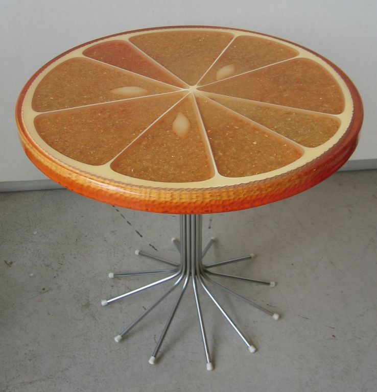 American Orange Slice End Table