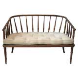 Faux Bamboo Settee