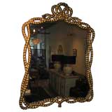Carved Rope Gilt Frame Mirror