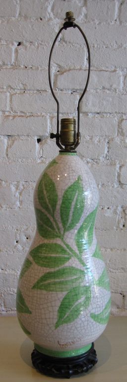 Italian Crackle Glaze Lamp