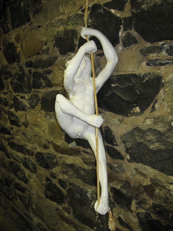 Hanging Ceramic Monkey Sculpture 1