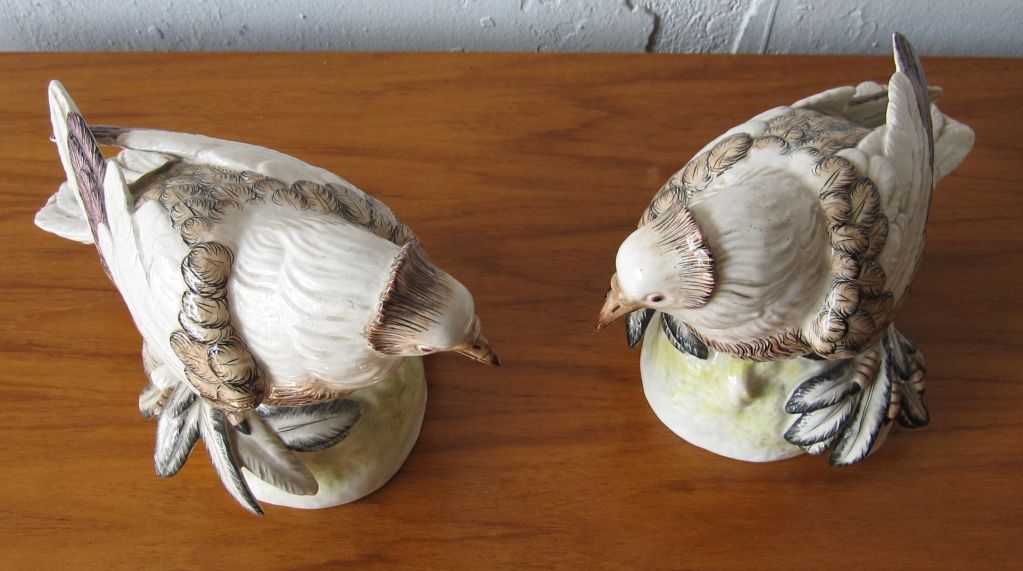 Pair of Ceramic Birds