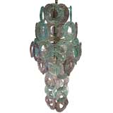 Venetian glass  discs (Mazzega) chandelier