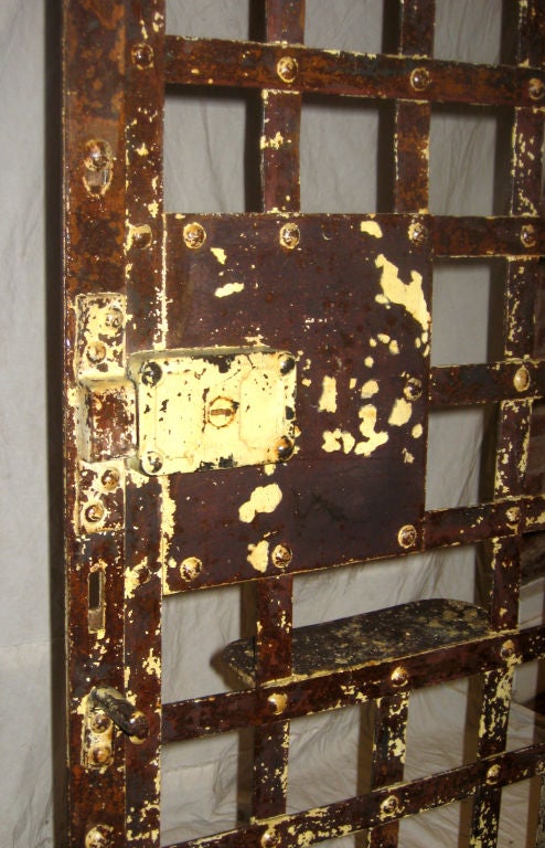 For the most original wine cellar an antique prison door In Excellent Condition In New York, NY