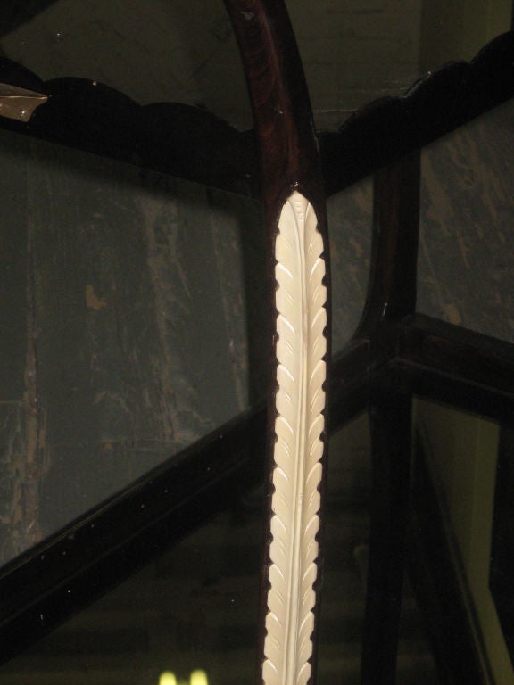 italian 30's tea cart with bronzed mirrors