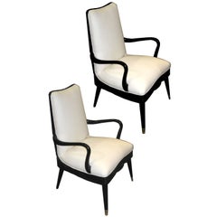 Very elegant  40's armchairs by Singer & Sons