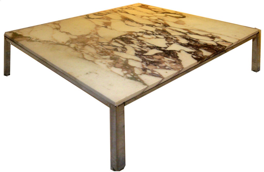 Marble top Florence Knoll coffee/side table