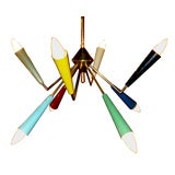 Retro Whimsical, multicolor Italian 50's chandelier
