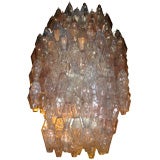 Impressive, very large "poliedri" Venetian chandelier