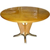 Italian early 50's  burl wood dining/center table