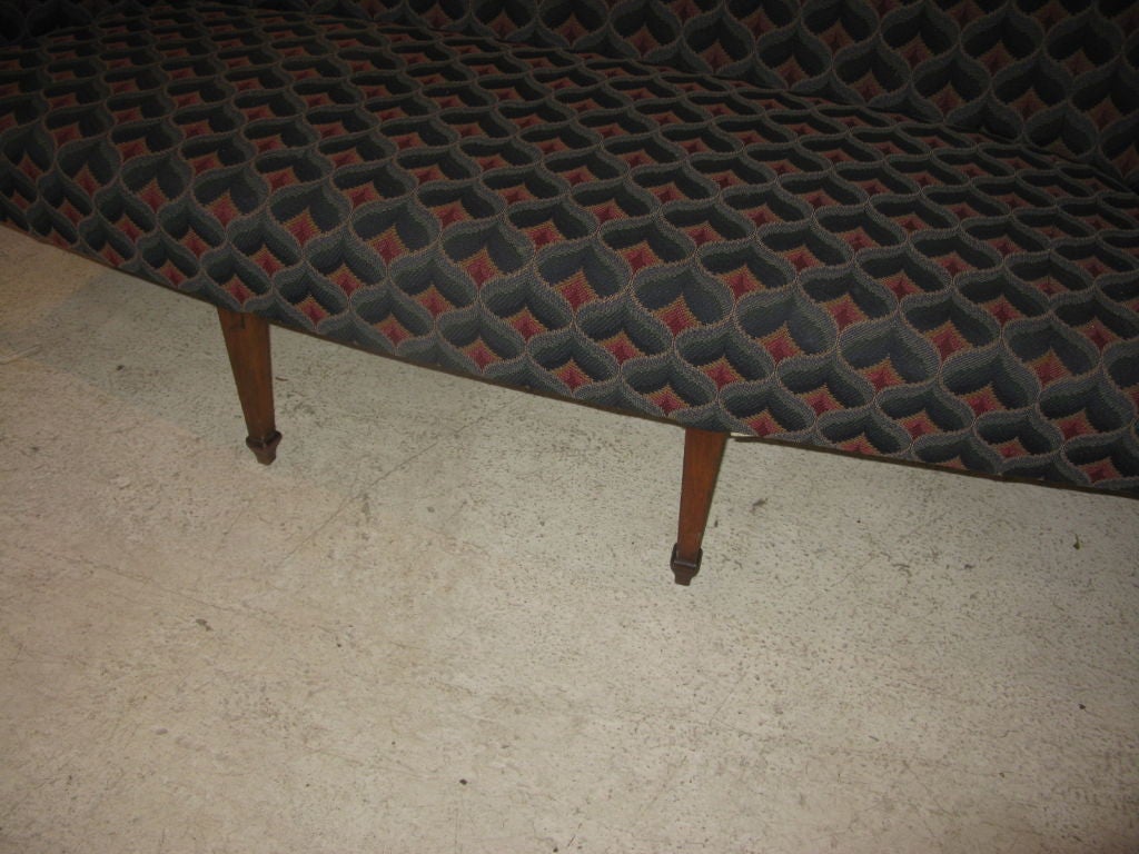 Antique Mahogany Camelback Sofa 2