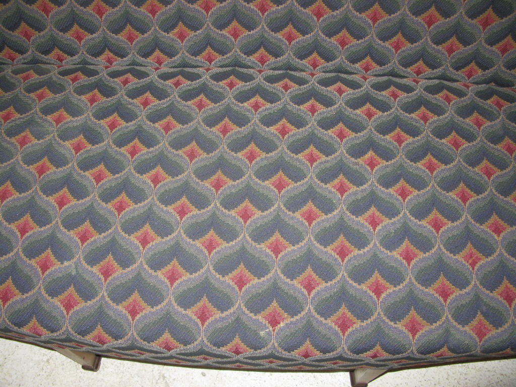 Antique Mahogany Camelback Sofa 3