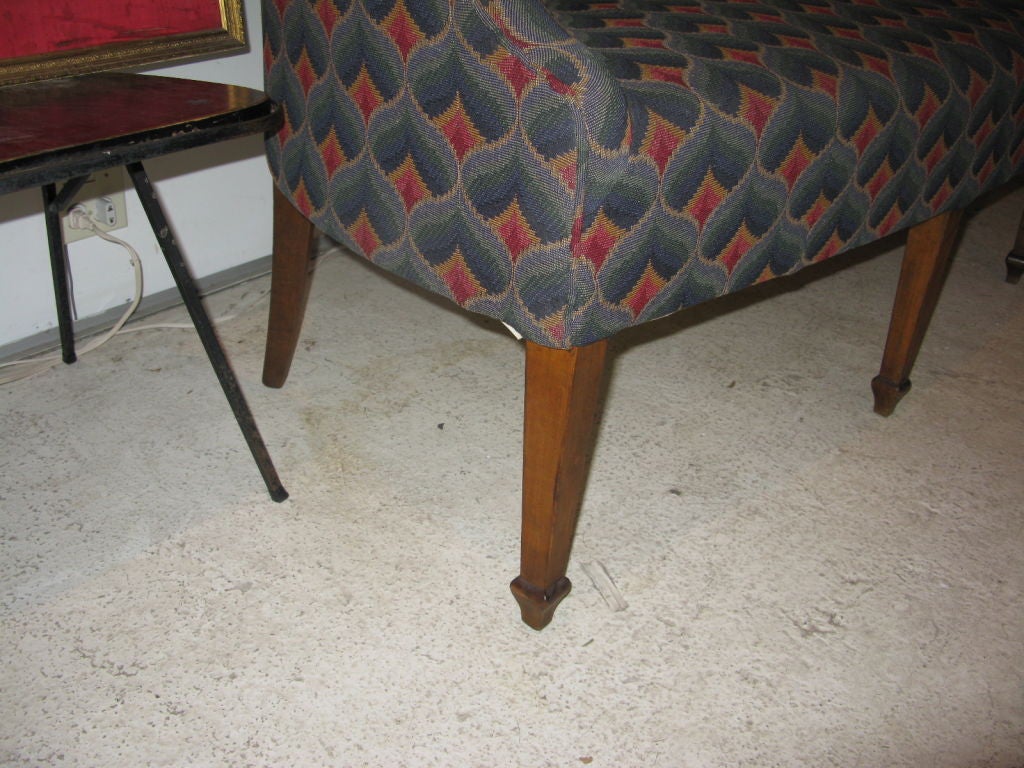 20th Century Antique Mahogany Camelback Sofa