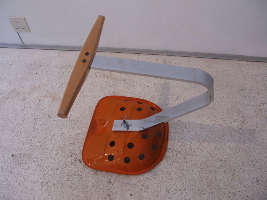 Metal Mezzadro tractor seat  by Castiglioni brothers for Zanotta
