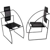 Paire de chaises Quinta de l'architecte italien Mario Botta pour Alias