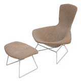 Bird Chair and Ottoman by Harry Bertoia