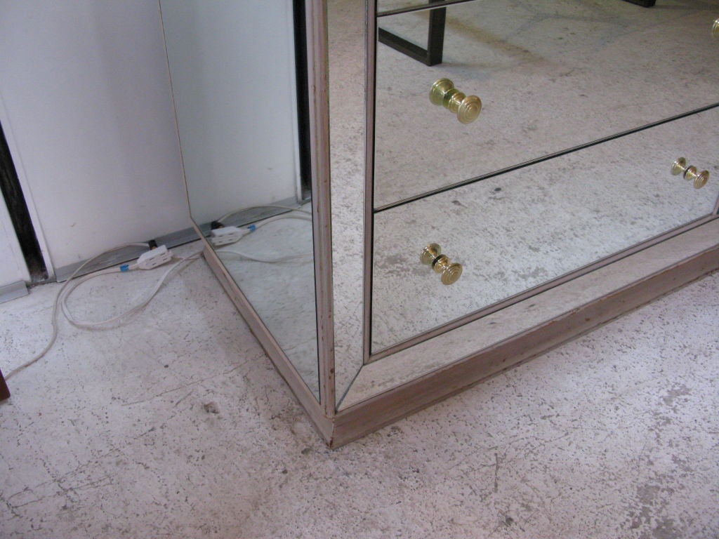 mirror glass dresser
