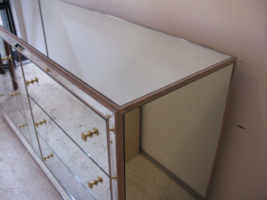Late 20th Century Mirrored Glass Dresser