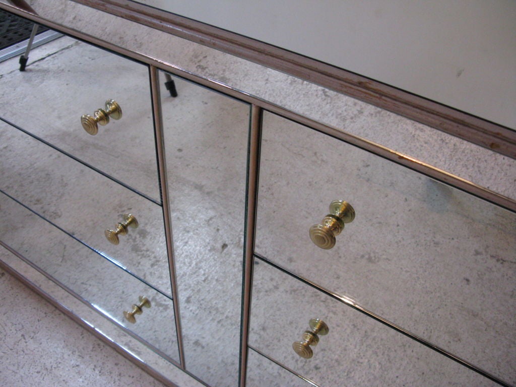 Mirrored Glass Dresser 1