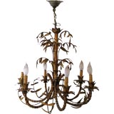 Italian Gilded Tole Chandelier