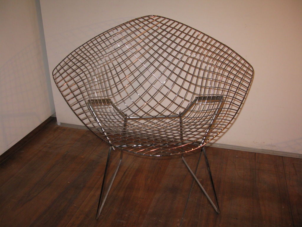 Pair of Diamond Chairs by H.Bertoia 3