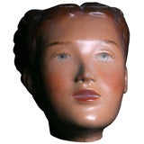 Hand-Painted Vintage Child Mannequin Head