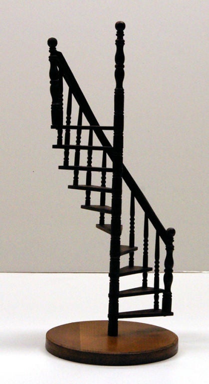 Belgian Architectural Model of a Spiral Staircase