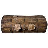 beautiful old Leather Traveling Trunk