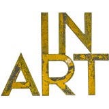 Vintage sign, letters