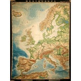 Vintage Westeuropa Map