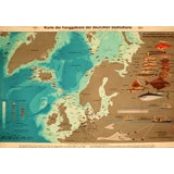 Vintage Sea Fish Map