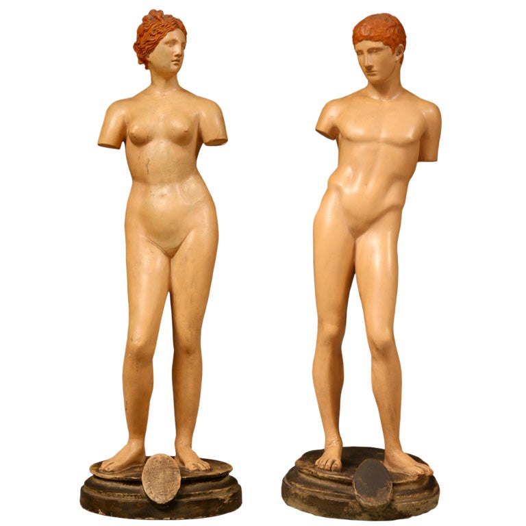 Male & Female Nude Statues