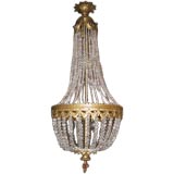 Late 19th Century Crystal Montgolfier Chandelier